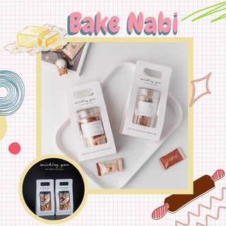 Hộp nhựa kèm quai giấy đựng bánh kẹo - set 5 hộp