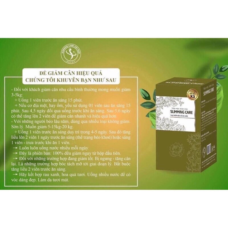 Trà giảm cân slimmingcare X3 [ cho người lờn ]