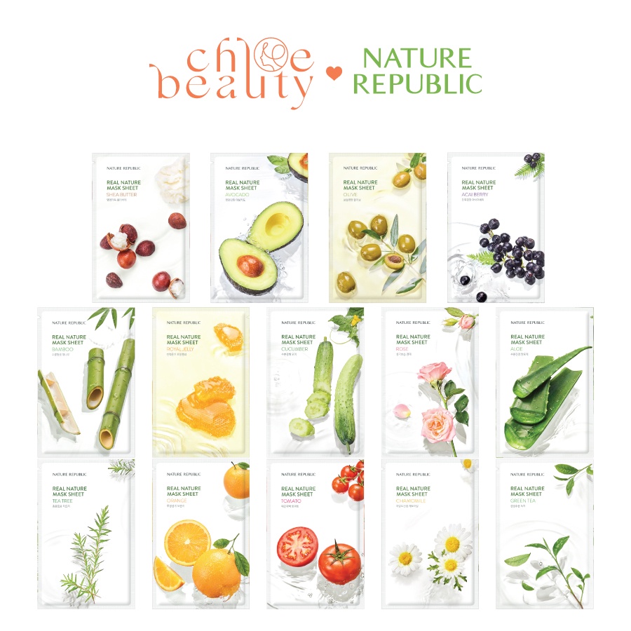 Mặt Nạ Dưỡng Da Nature Republic Real Nature Mask Sheet 23Ml