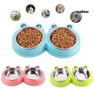 Tô Đựng Thức Ăn Cho Thú Cưng Hình Ếch Bằng Thép Không Gỉ