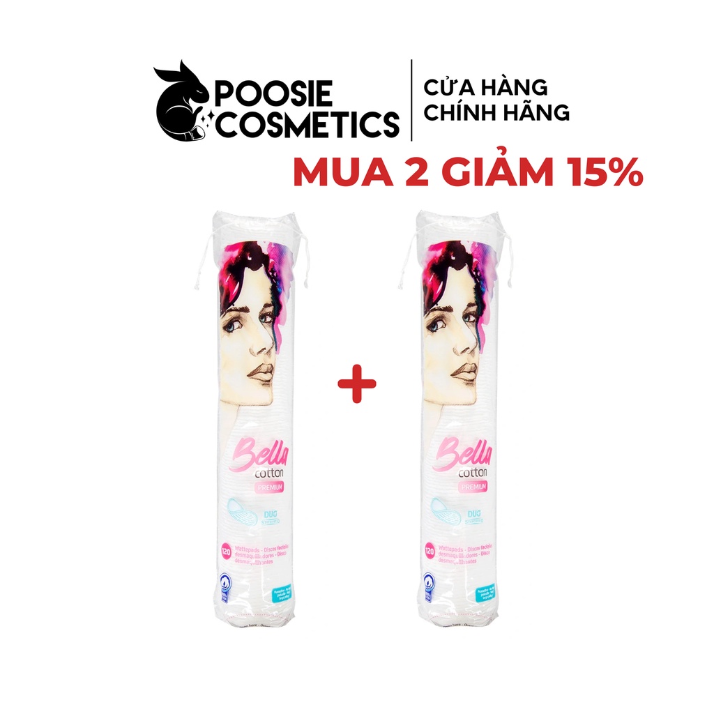 Bông tẩy trang Bella Cotton Premium 120 miếng