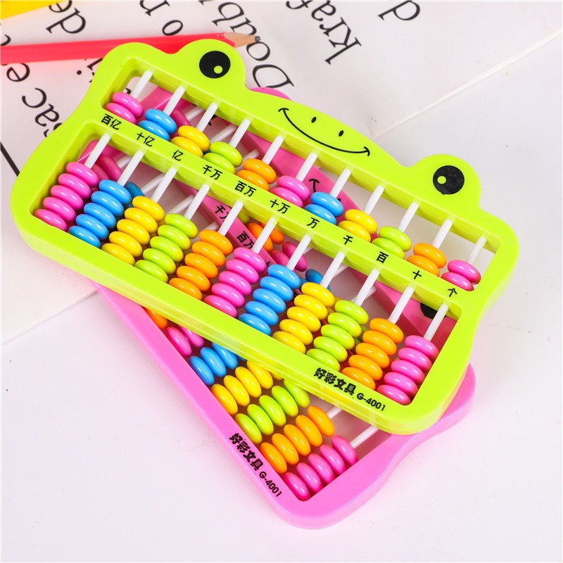 Bàn tính gẩy soroban thiết kế toán học tư duy cho bé nhiều hình cute