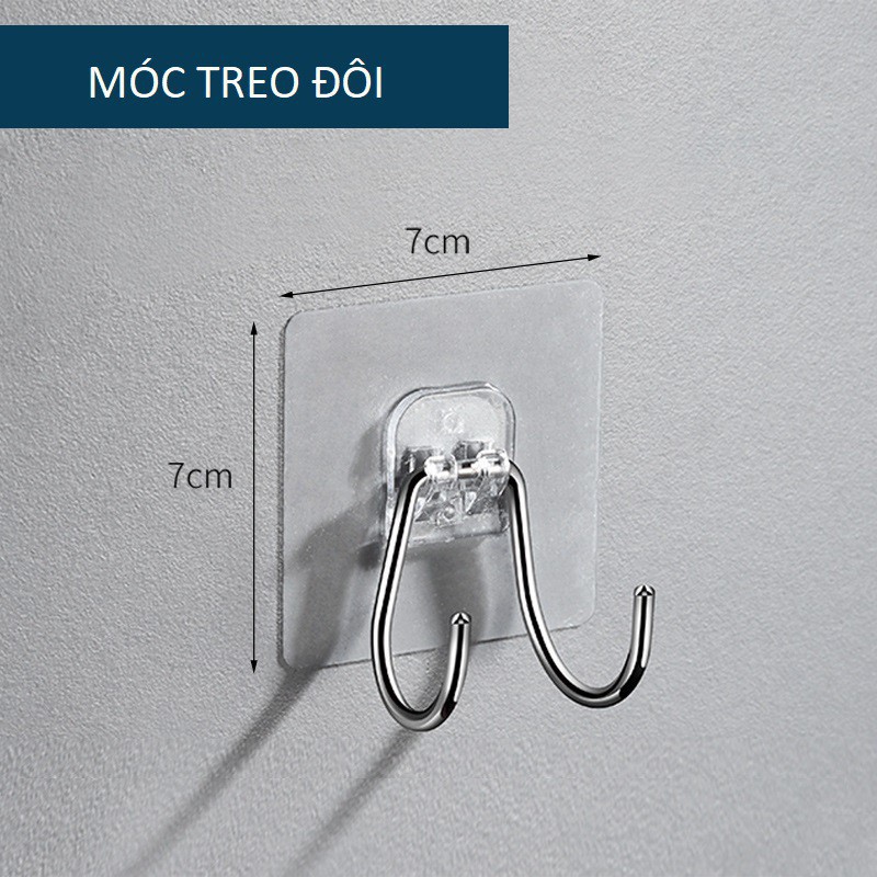 Móc Dán Tường Treo Đồ Đa Năng,Móc Treo Đồ Đùng Nhà Bếp