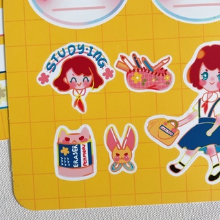 Meimei Sticker - Back to School sticker set