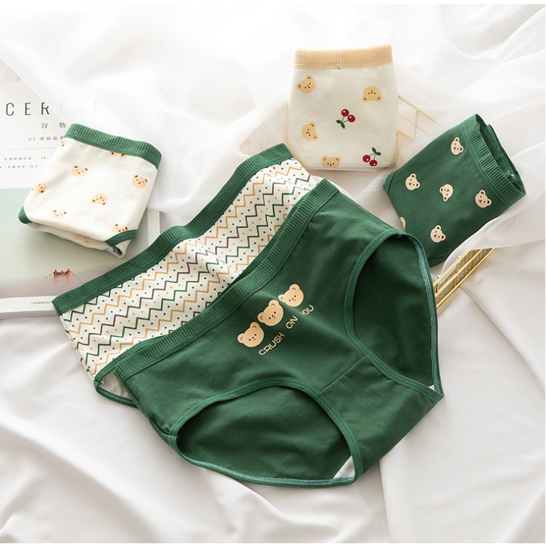 Quần Lót Nữ Cotton Dễ Thương Kháng Khuẩn MẪU KUTE LẺ