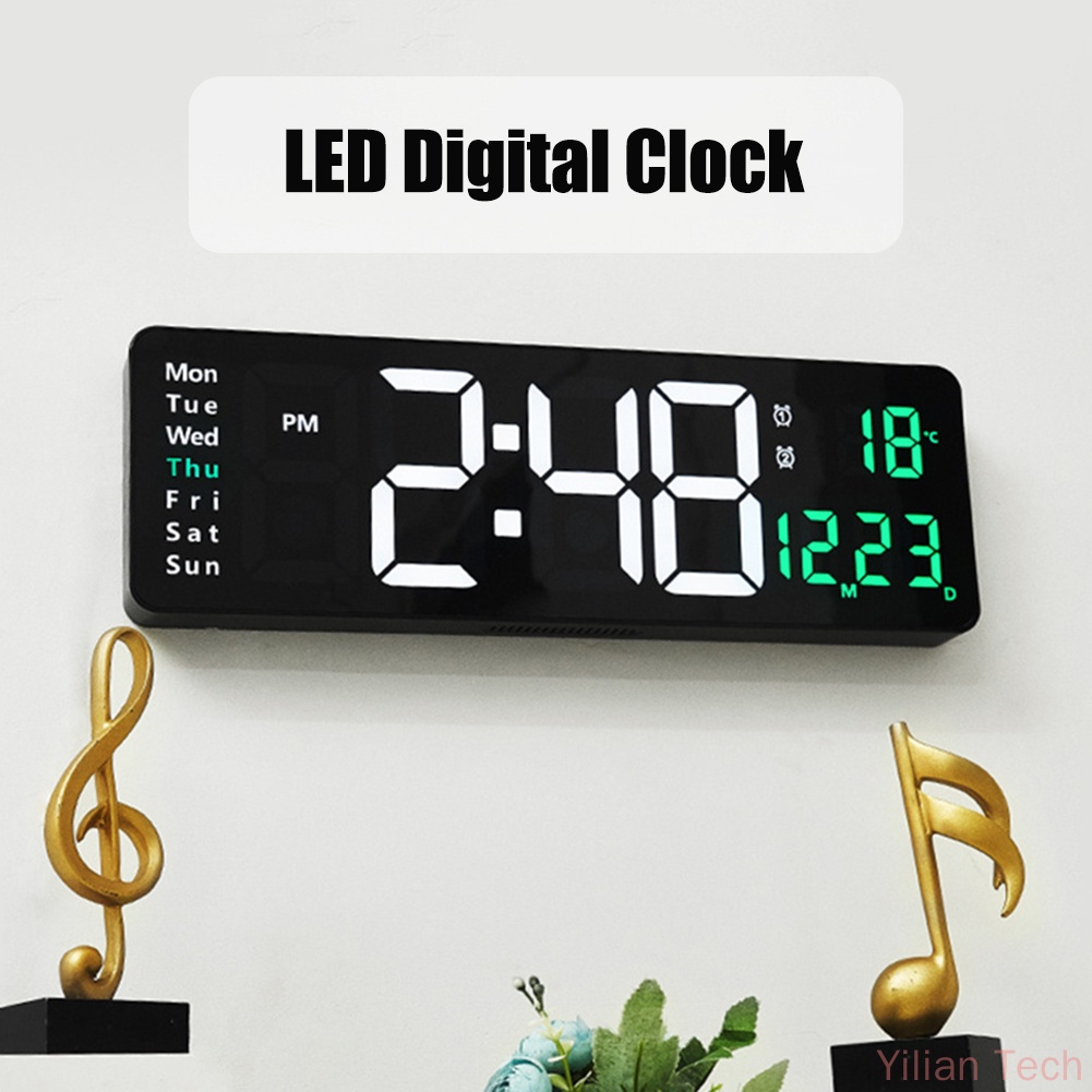 Đồng Hồ Báo Thức Điện Tử Điều Khiển Từ Xa Có Đèn LED