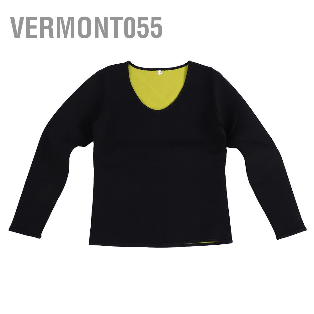 Vermont055 Women Neoprene Slimming Long Sleeves Body Sweat Sauna Shirt for Weight Loss