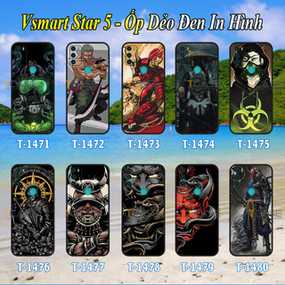 Ốp lưng Vsmart Star 5 - Ốp dẻo đen in hình Samurai X
