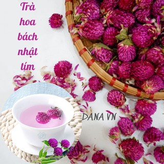 Trà hoa bách nhật tím sấy khô gói Loại 1, trà hoa tự nhiên an toàn và chất lượng, chăm sóc sức khỏe