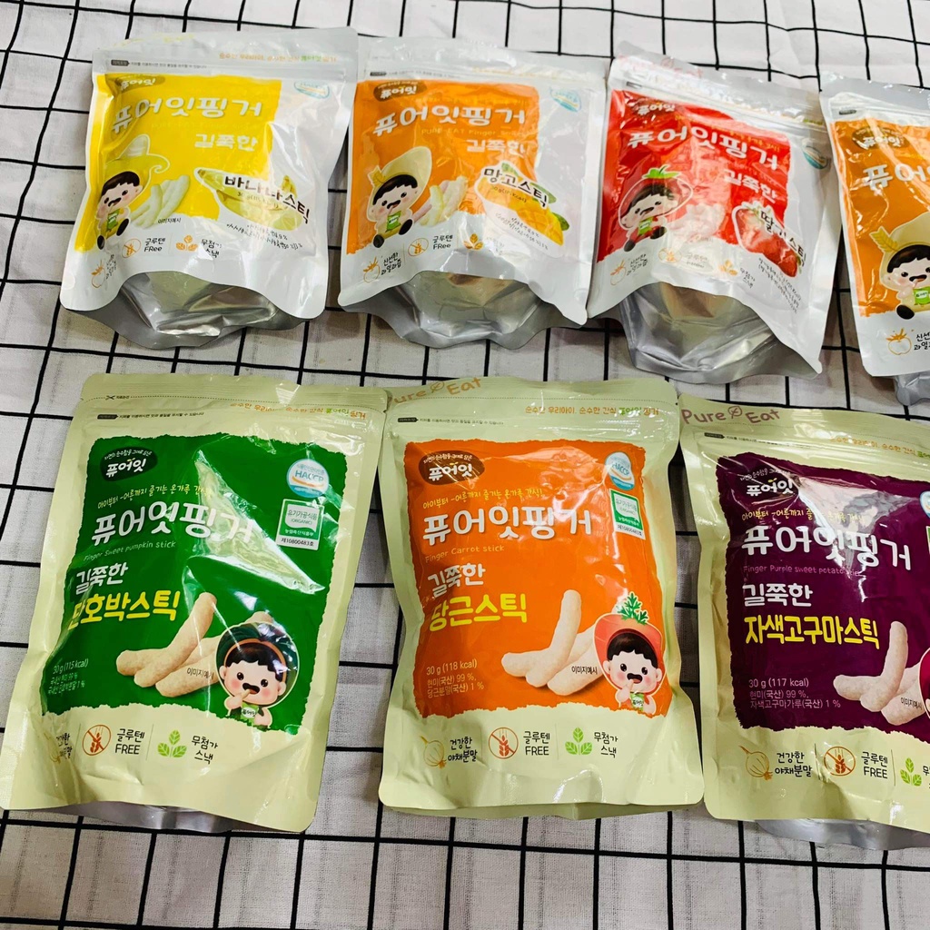 [Date 2023] Bánh gạo lứt trái cây Nabero Pure Eat cho bé 6m+