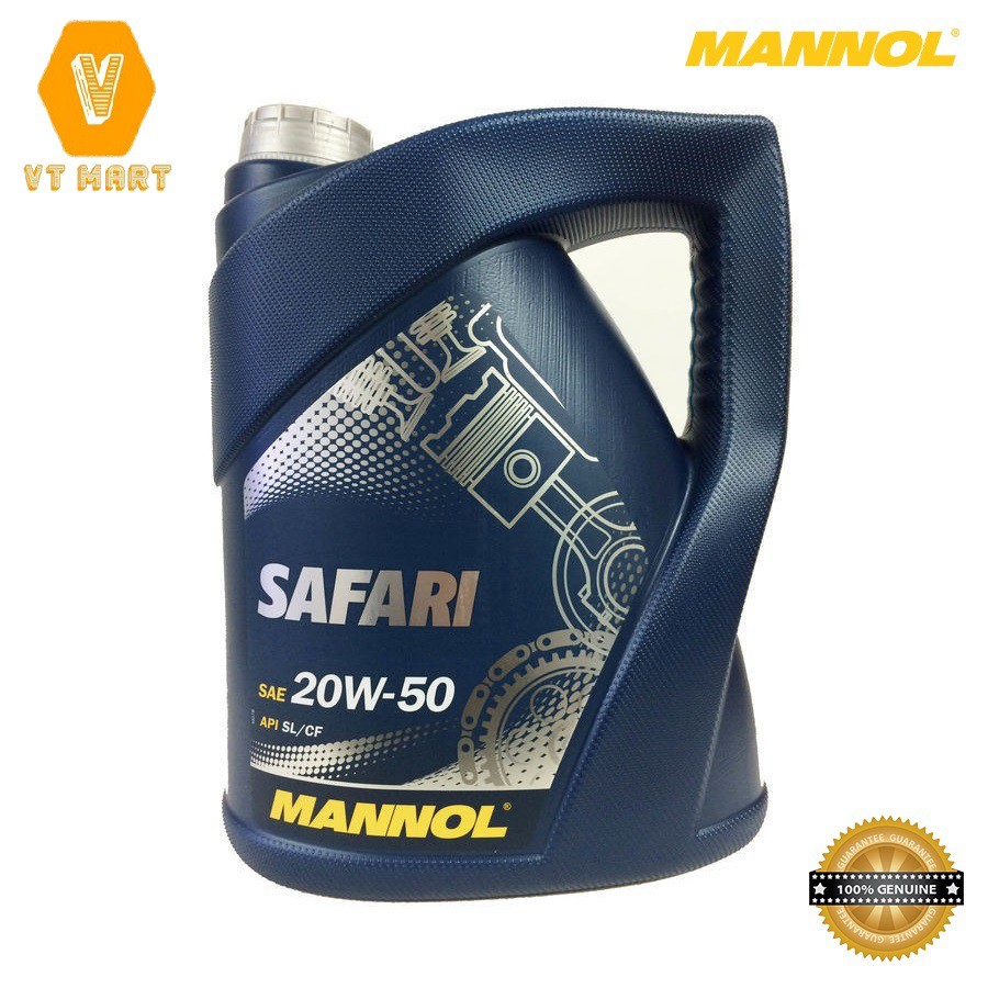 [PRO] Nhớt Mannol 7404 Safari 20W-50 SN/ CG-4 | 4 Lít Đa Năng Với Nền Khoáng Tinh Khiết Cho Động Cơ Xăng Và Diesel