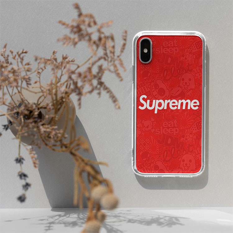 Ốp iphone màu sắc logo supeme hiếm Ốp silicon màu đỏ Iphone 7/8/8Plus/X/Xs/Xs Max/11/11 Promax/12/12 Promax SUPPOD00152