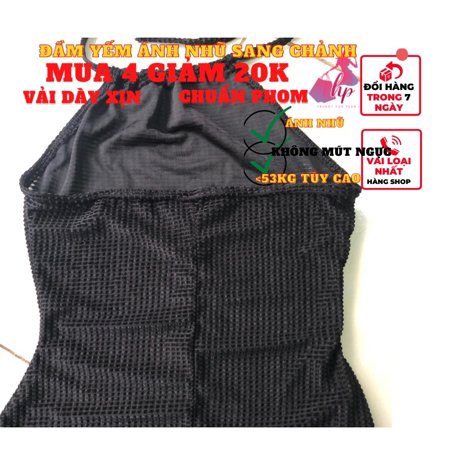 Váy đầm yếm nữ ánh nhũ hở lưng cột nơ ôm body xẻ tà cực sang chảnh mẫu mới 2022- mã VD115 | BigBuy360 - bigbuy360.vn