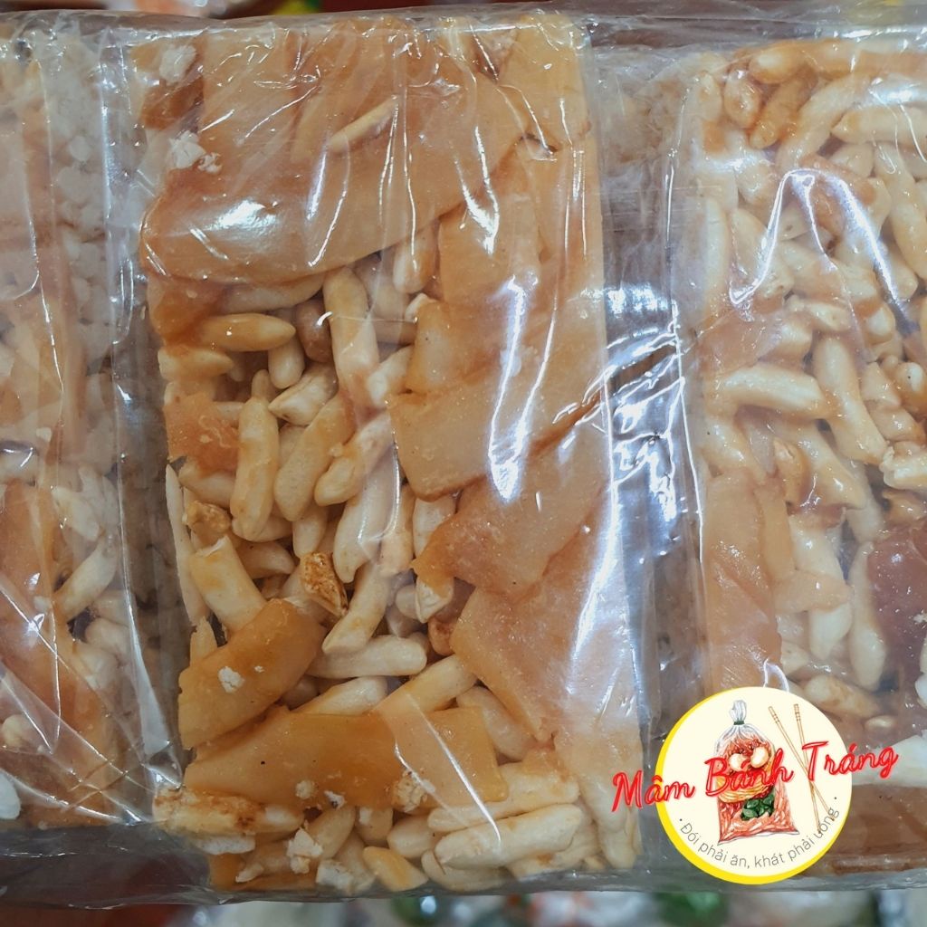 Bánh cốm gạo dừa thủ công đồ ăn vặt bánh cốm 10 gói/bịch - 04100039