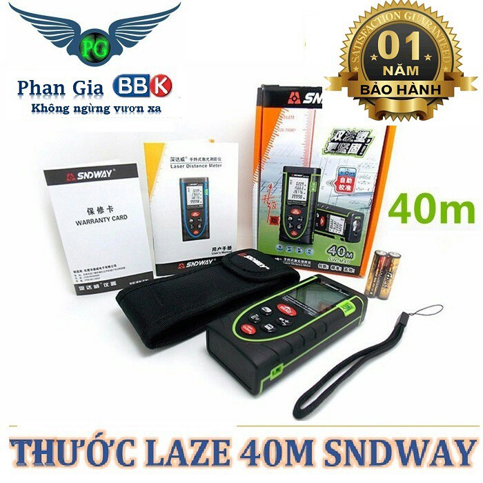 MÁY ĐO KHOẢNG CÁCH 40M SNDWAY CHÍNH HÃNG