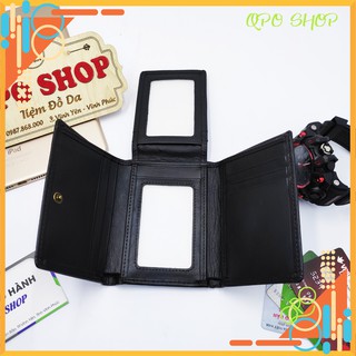 [Ảnh Thật 100%] Ví Da Nam, Ví Nam Nhỏ Gọn Thiết Kế 3 Gập Thời Trang (BH 12tháng).