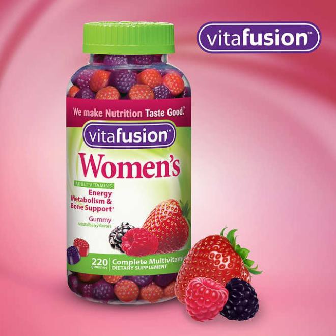 Kẹo Dẻo Mỹ Bổ Sung Vitamin Cho Phụ Nữ Vitafusion Women's Complete Multivitamin 220 Viên