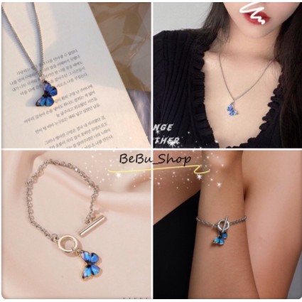 Set vòng cổ + vòng tay hình con bướm Butterfly