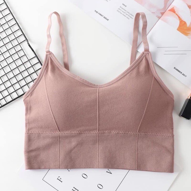 Áo bra gân màu khoét lưng sâu sang chảnh Tập gym, yoga dáng croptop M01 nội y giá tốt | WebRaoVat - webraovat.net.vn