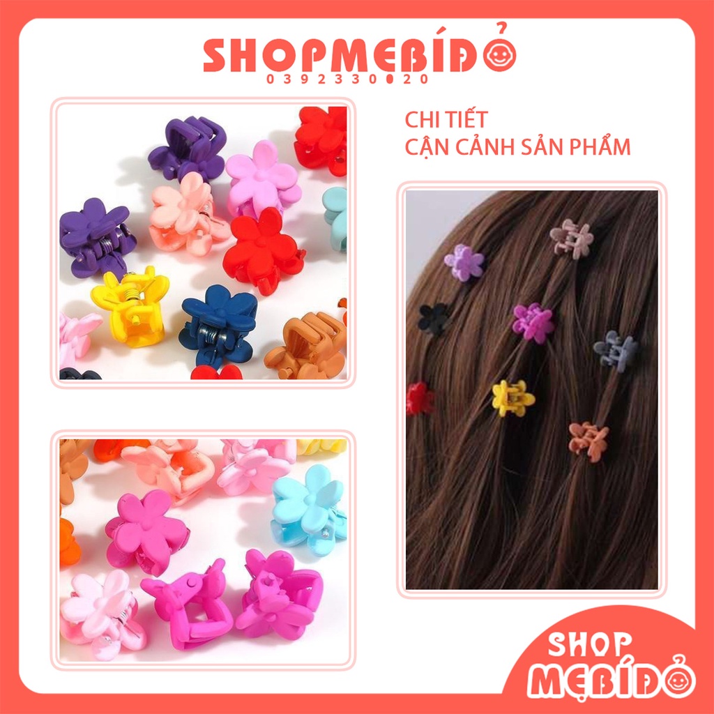 Kẹp Tóc Càng Cua Mini Set 50 Chiếc Nhiều Màu Siêu Dễ Thương Cho Bé Gái Shop Mẹ Bí Đỏ PK50