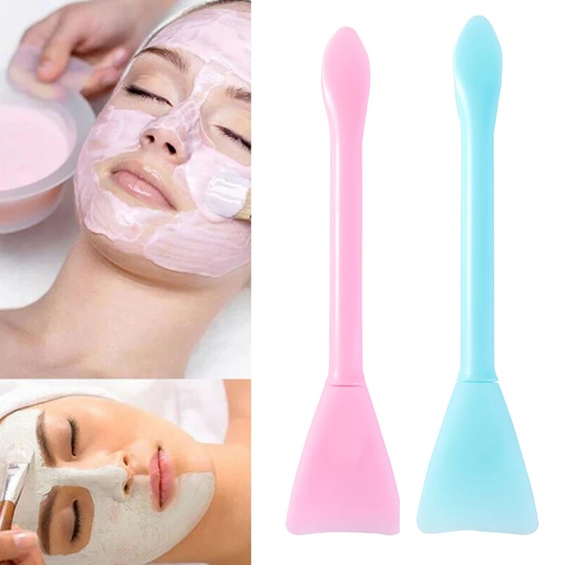 Cọ đắp mặt nạ đất sét thiết kế hai đầu bằng silicon tiện dụng cho salon làm đẹp