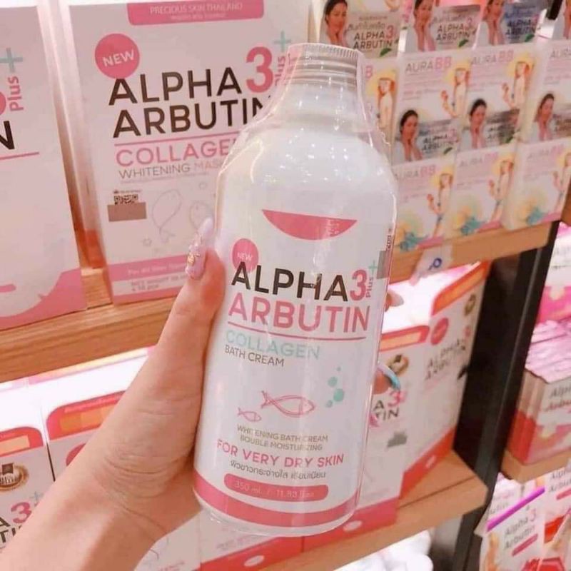 Sữa tắm trắng alpha albutin 3+ xuất xứ thái lan