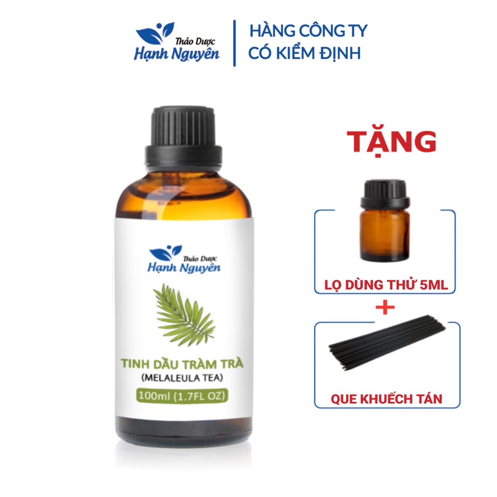 Tinh dầu Tràm Trà 100ml, cao cấp nhập khẩu, giảm thâm sẹo, đuổi muỗi, côn trùng - Thảo dược Hạnh Nguyên