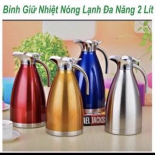Ca bình đựng nước giữ nhiệt bằng inox 2 lít