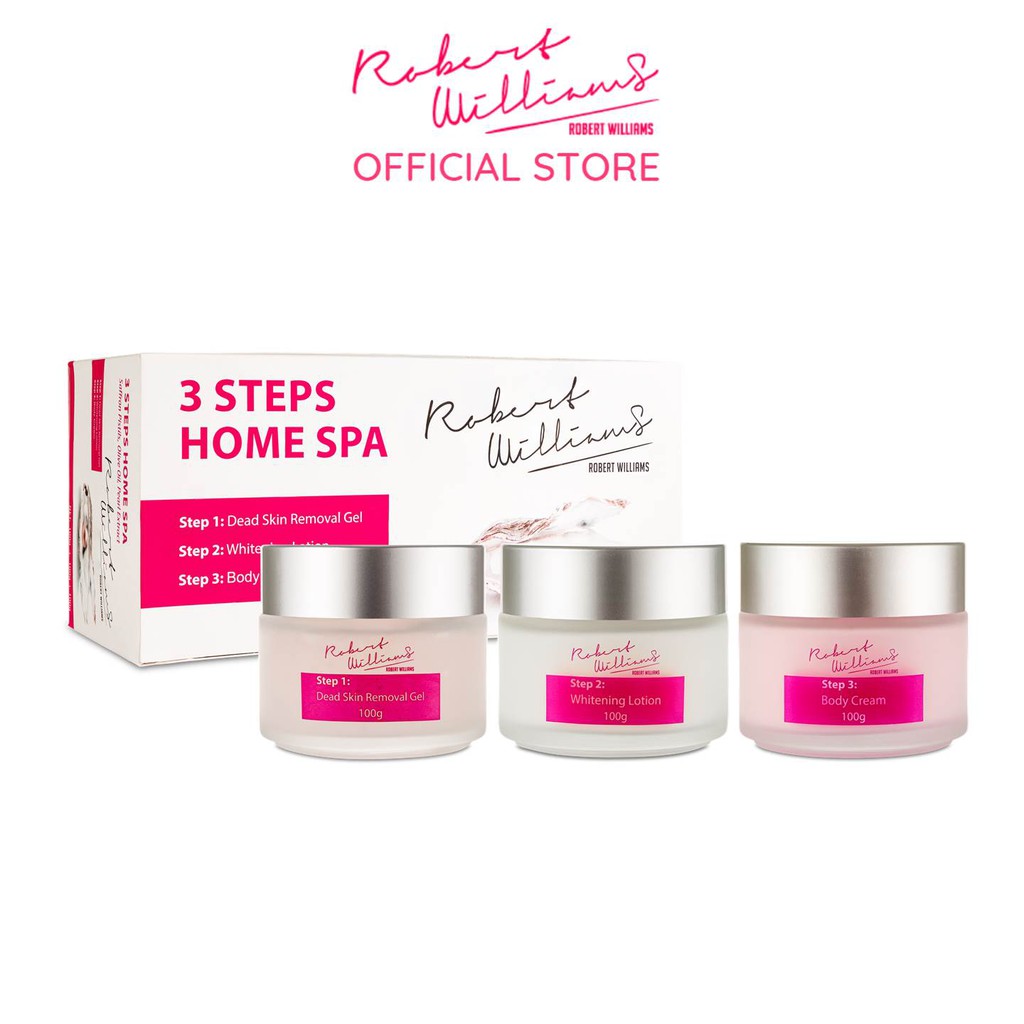 Bộ 3 bước HomeSpa tắm trắng ROBERT WILLIAMS 100g+100g+100g | BigBuy360 - bigbuy360.vn