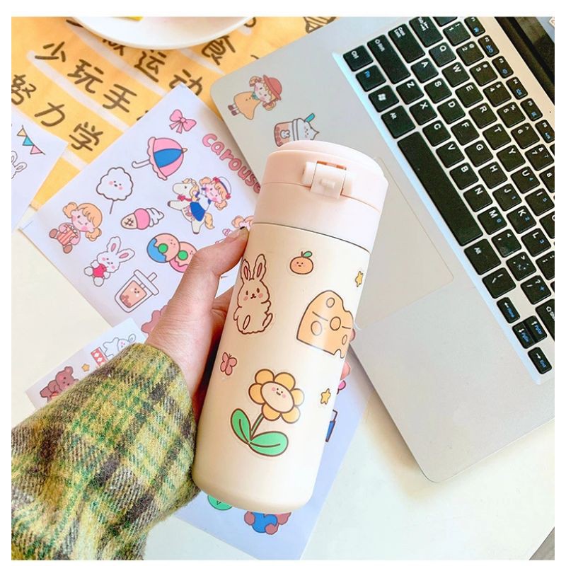 🍓[CẮT SẴN] Set Sticker Dán Trang Trí Sổ Tay/Điện Thoai Hình Hoạt Hình Ngộ Nghĩnh BiTi SK594