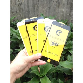 Kính cường lực 9D cho iPhone 6-7-8-Plus- X full màn tặng que lấy sim