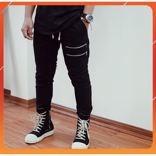 JOGGER KAKI NAM PHỐI 2 KHÓA ĐÙI - ĐỔI HÀNG TRONG 7 NGÀY - FREESHIP