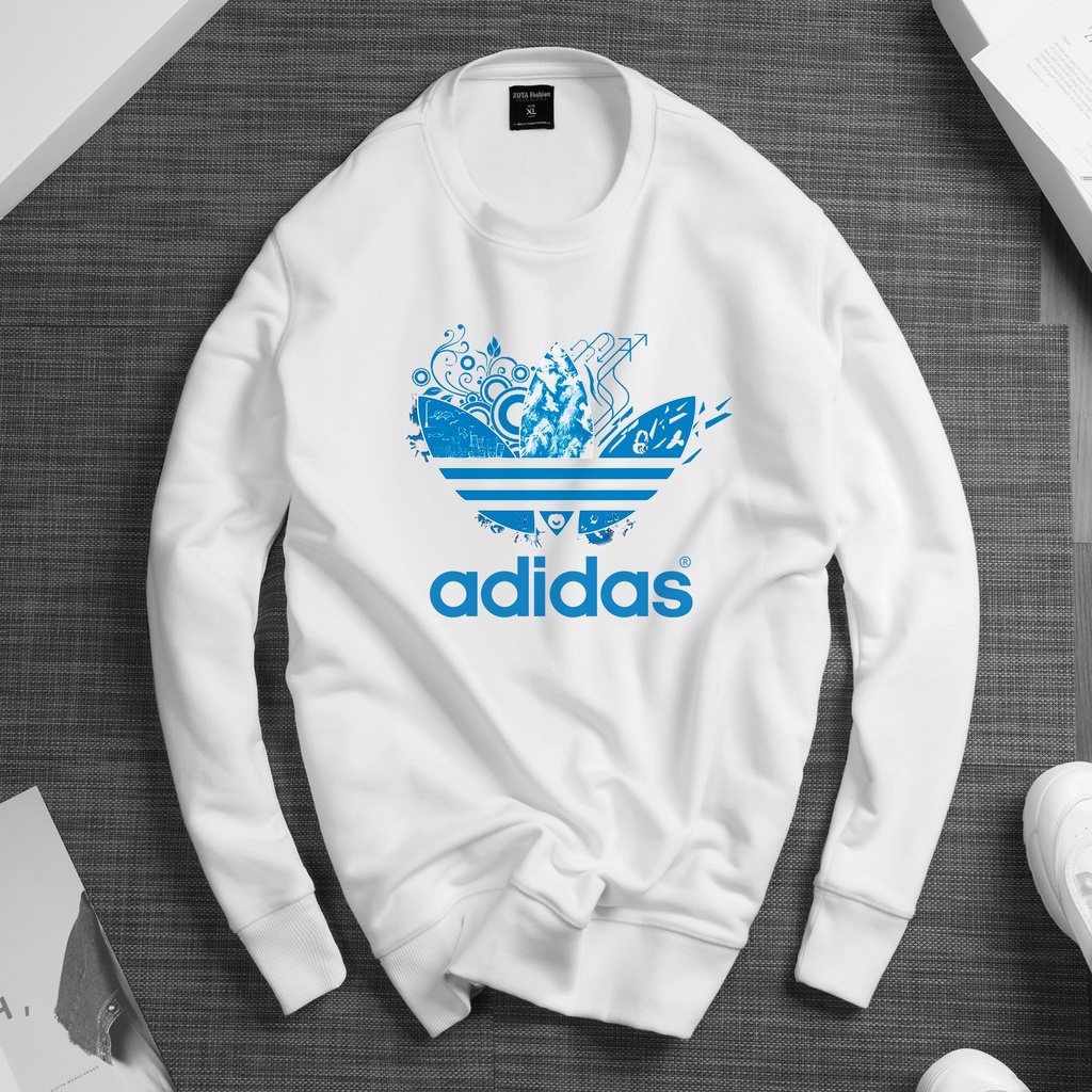 Áo thun in sweater Nam Nữ Unisex dài tay không cổ chất poly Thái thu đông giữ nhiệt BST-1.14