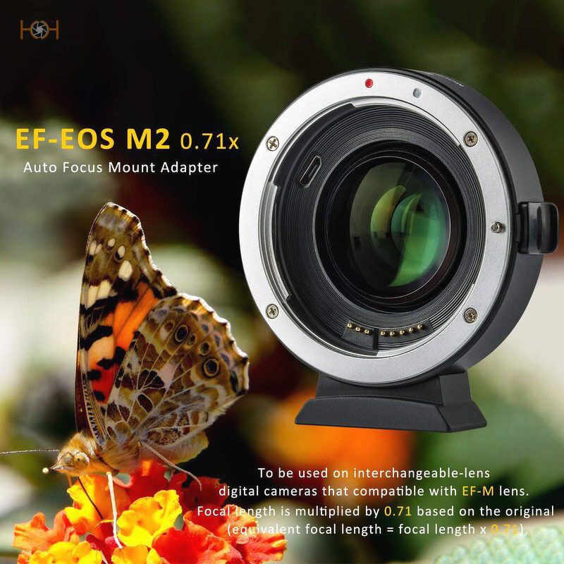 [Mã 159ELSALE hoàn 7% đơn 300K] Ngàm chuyển Viltrox EF-EOS M2 (Mark II) cho Canon EOS M M2 M3 M5 M6 M10 M50 M100