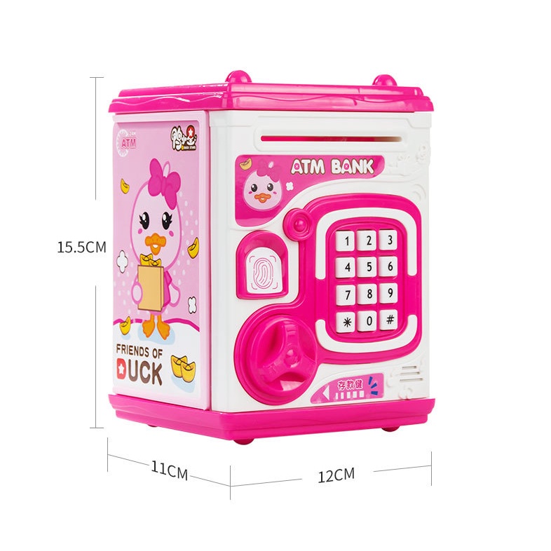 Ống Heo Tiết Kiệm Điện Tử Thông Minh Có Mật Khẩu Hình Atm Hoạt Hình Cho Trẻ Em