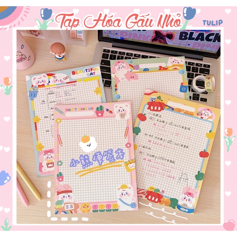 Set giấy caro siêu xinh