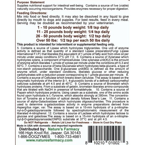 Dogzymes Probiotic Daily Balance hỗ trợ tiêu hóa cho chó- men vi sinh cho chó 227gr