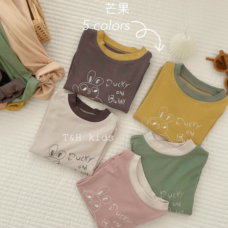 BỘ THUN COTTON LẠNH BÉ TRAI BÉ GÁI CAO CẤP SIZE 7-19KG(TLCC)