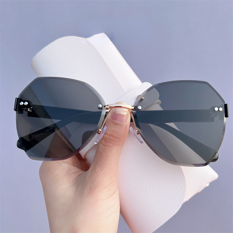 (YUZHU) Kính Râm Không Viền Cắt Không Viền Thời Trang Hàn Quốc Mới Cho Nữ