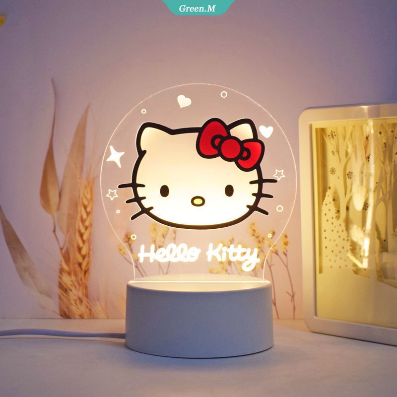 Đèn Ngủ LED Để Bàn Hình Sanrio Kuromi Cinnamoroll My Melody Hello Kitty Sáng Tạo Lãng Mạn Trang Trí Nhà Cửa Làm Quà Tặng Cho Trẻ Em [GM]