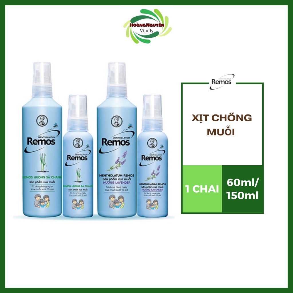 Xịt Chống Muỗi Remos 60ml/150ml