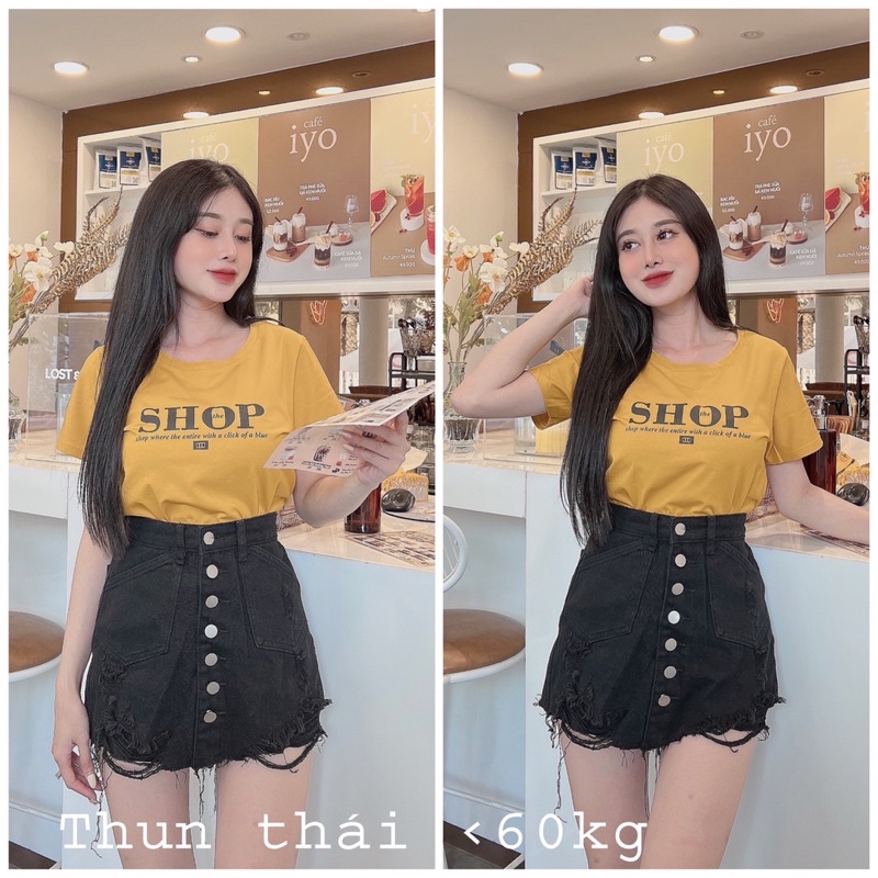 Áo thun thái form to chất mát dưới 60ki