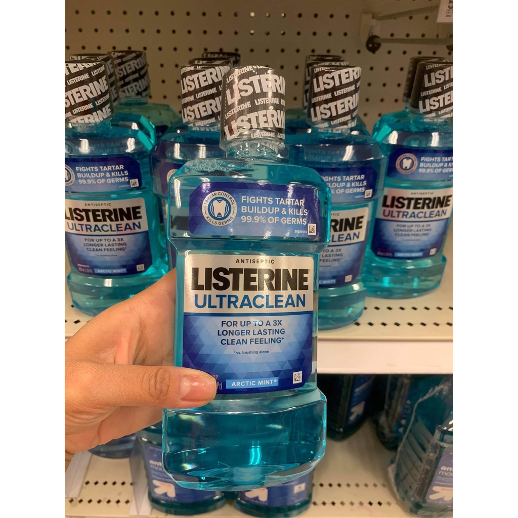 Nước súc miệng date 2024 Listerine Ultraclean 1,5 lít  - EDS Hàng Mỹ
