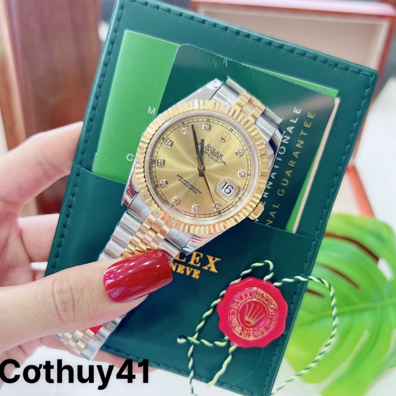 Đồng Hồ Rolex Cơ Nam Size 41mm - Máy Cơ Thuỵ Sĩ - Bảo Hành 3 năm