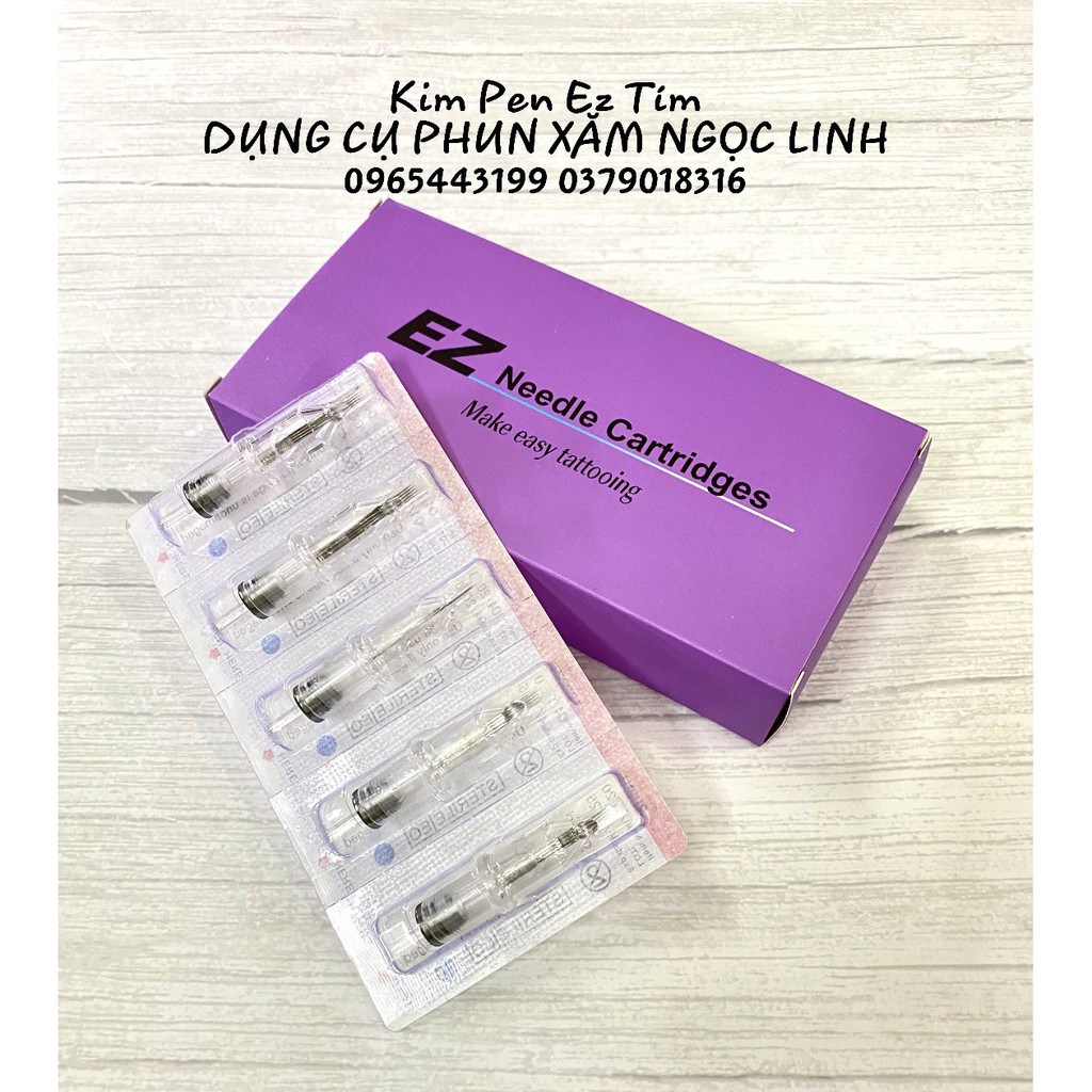 Kim Xăm Máy Pen, Kim Đạn EZ Tím