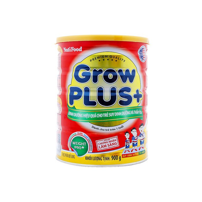 Sữa Bột Nuti Grow Plus Đỏ Hộp 900g (trên 1 tuổi), Date:2021
