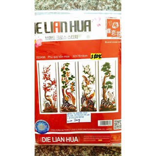 Tranh thêu tứ quý-222496