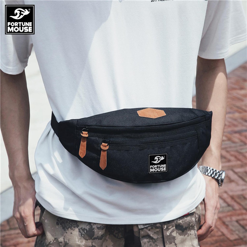 Túi đeo chéo Fortune Mouse kết hợp đeo bụng thời trang C264 | BigBuy360 - bigbuy360.vn