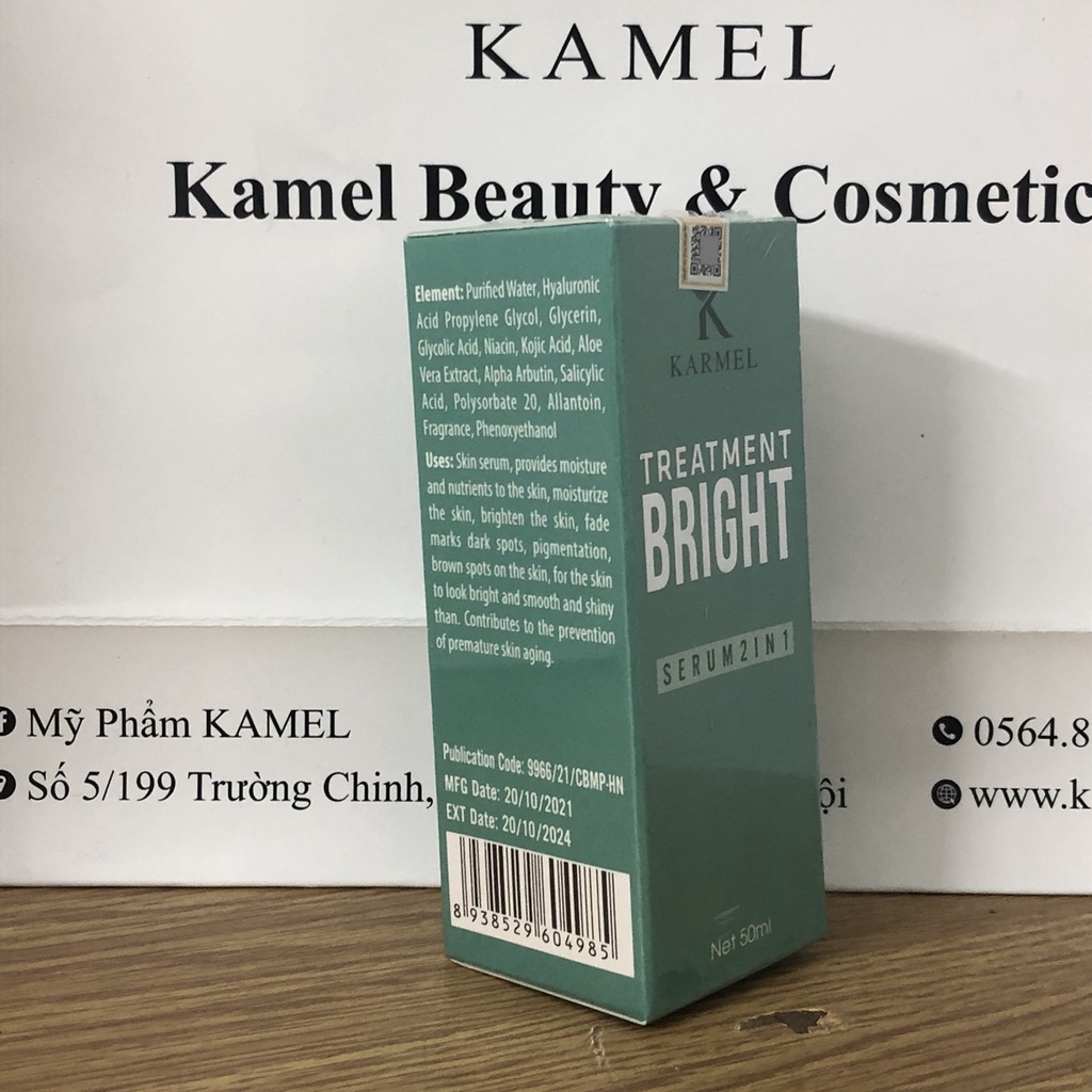 Kamel serum trắng da mờ thâm treatment bright 50ml
