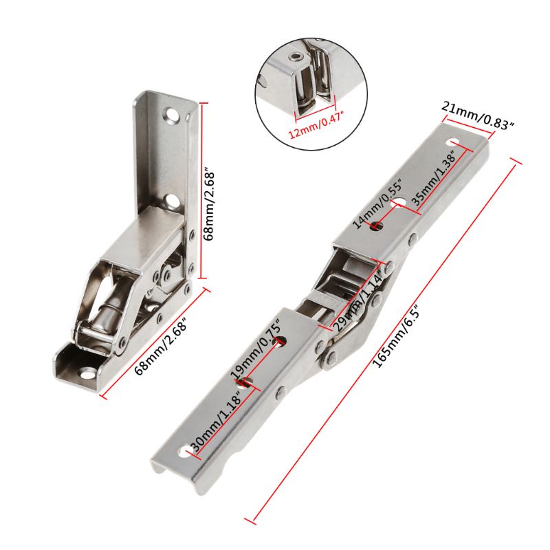 Giá Đỡ Bản Lề Cửa / Kệ 90 Độ Có Thể Gập Lại Tiện Dụng